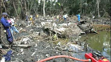 Kenyan Airways plane crash site, Cameroon 