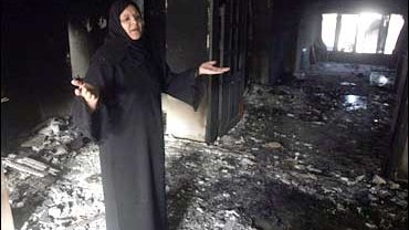 Palestinian woman, Gaza City, Hamas-Fatah fighting, May 19, 2007 