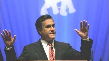 Republican presidential hopeful Mitt Romney 