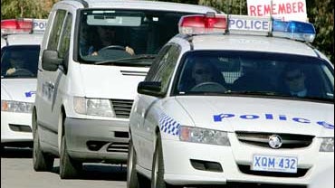 police motorcade, David Hicks 