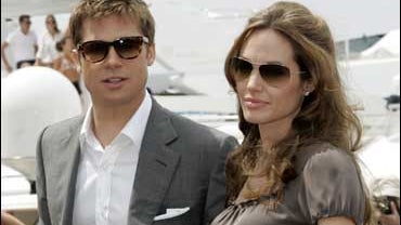 Brad Pitt and Angelina Jolie 