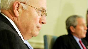 Vice President Dick Cheney, President Bush, Oval Office 