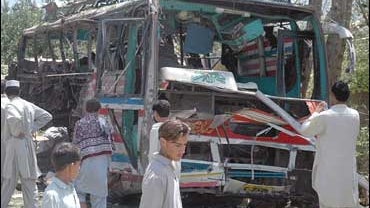 site of suicide bombing in Swat, Pakistan 