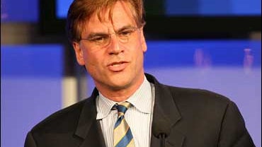 'The West Wing' show creator Aaron Sorkin accepts the 'Heritage Award' for the 'West Wing' onstage during the 2006 Summer TCA Awards held at The Ritz-Carlton on July 23, 2006 in Pasadena, California. 