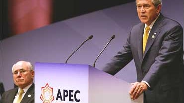 President George W. Bush, with Australian Prime Minister John Howard 