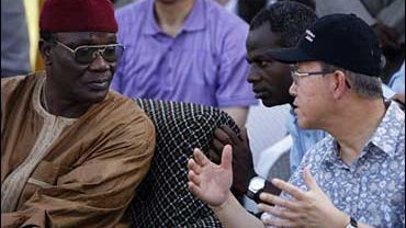Ban Ki-moon in Chad 