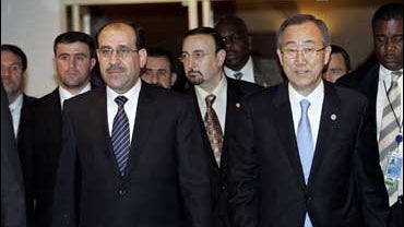 Ban Ki-Moon and Nouri al-Maliki 