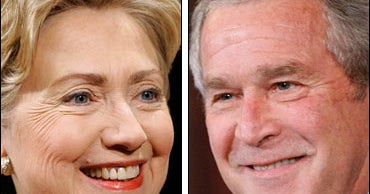 Poll: Bush, Hillary Most Admired In U.S. - CBS News