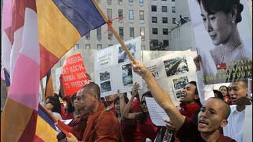 New York Myanmar Protests 