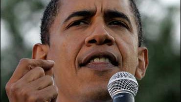 Presidential hopeful, Sen. Barack Obama, D-Ill., speaks at North Carolina Central University during a fundraising visit in Durham, N.C., Thursday, Nov. 1, 2007. (AP Photo/Gerry Broome) 