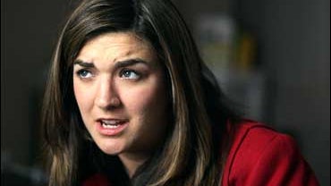 Cate Edwards, daughter of Democratic presidential hopeful Sen. John Edwards, D-N.C., talks during an interview with the Associated Press at the Edwards for President Office in Manchester, N.H., Saturday, Nov. 10, 2007. "I think it helps to have a young pe 