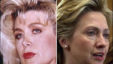 Gennifer Flowers and Hillary Clinton 