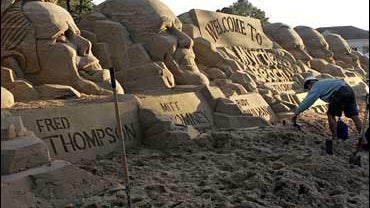 S.C. Debate sand sculpture 