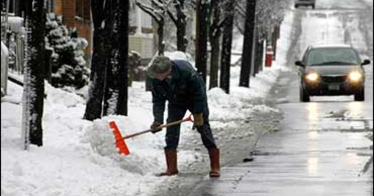 Snow Storm Hits New England CBS News