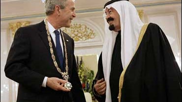 President Bush and Saudi King Abdullah 