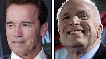 Governor Schwarzenegger and John McCain 