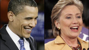 Barack Obama and Hillary Clinton 
