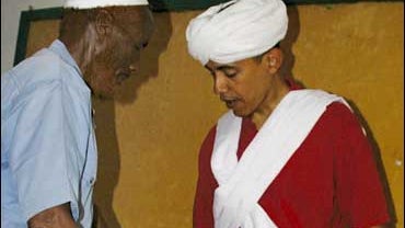 Barack Obama Dressed As Somali Elder 