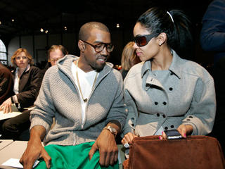 Kanye in 2008 wearing Bindi Sunglasses by Louis Vuitton via