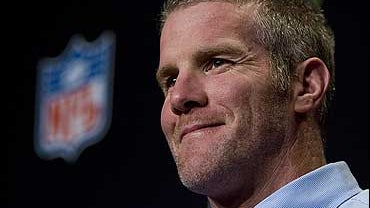 Brett Favre in Jan., 2008 