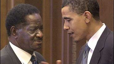 Emil Jones and Sen. Barack Obama 