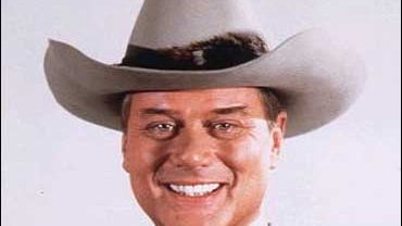 Larry Hagman as J.R. Ewing from the CBS TV series "Dallas,"  Sept. 1, 1981. 