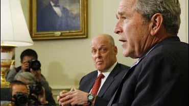 President Bush in the Oval Office 