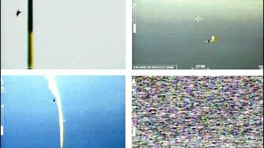frames from a video purportedly from an unmanned Georgia reconnaissance plane shot down over Abkhazia 