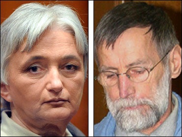 Monique Olivier, left, and her husband Michel Fourniret