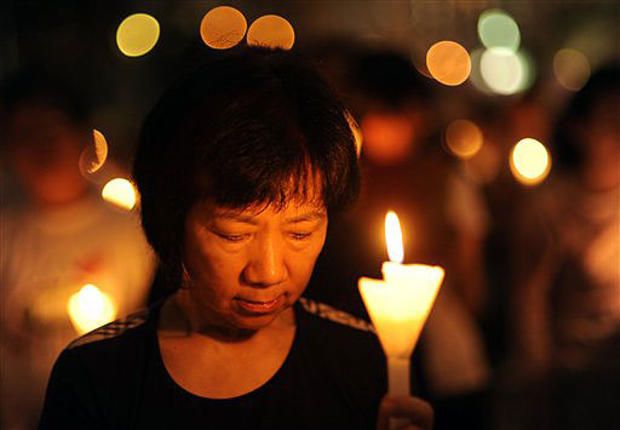 Tiananmen Crackdown Candles 