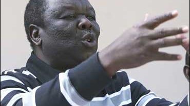 Morgan Tsvangirai, leader of the main opposition party in Zimbabwe 