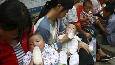 china tainted milk babies sick 