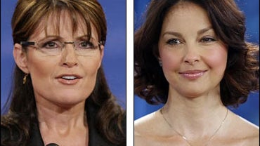 Alaska Governor Sarah Palin and actress Ashley Judd 