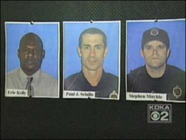 The three Pittsburgh police officers killed in a massive, early-morning shootout April 4, 2009 