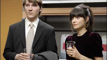 Paul Dano and Zooey Deschanel star in "Gigantic." 