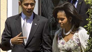 Barack Obama, Michelle Obama, St. John's Episcopal Church 