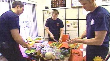 Firefighters at Engine Company 2 in Austin, Texas enjoy a meat-free diet. 