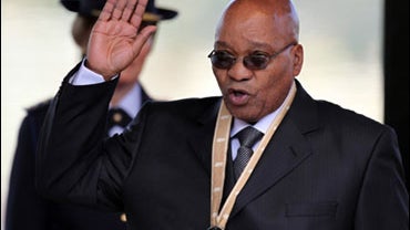 South Africa's President Jacob Zuma takes an oath during his inauguration in Pretoria, South Africa, Saturday May 9, 2009. 