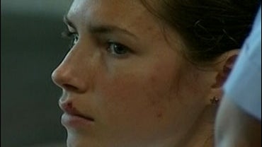Face shot of Amanda Knox during her testimony in Italian court. 