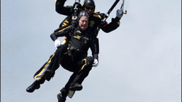 George H. W. Bush parachute jump 