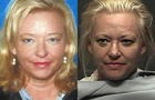 Composite photo of Shawna Forde. Left photo from AP. Right photo from Pima County Sheriff's Office. 