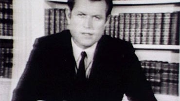 Ted Kennedy tells his version of Chappaquiddick story on television, July 25, 1969. 