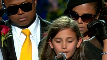 Paris Jackson at her father's memorial 