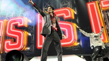 pop star Michael Jackson rehearses at the Staples Center in Los Angeles on Tuesday, June 23, 2009. 