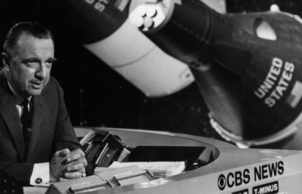 CBS news anchor, Walter Cronkite, covered NASA missions from Mercury through the space shuttle. 