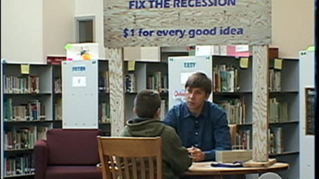 CBS News correspondent Steve Hartman asks kids about fixing the recession 