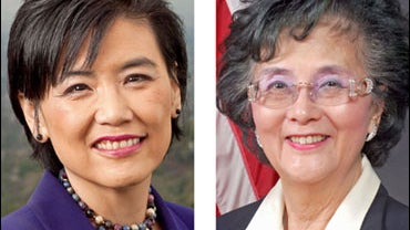 Judy Chu and her cousin by marriage, Betty Chu 