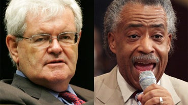 Former Speaker of the House Newt Gingrich and the Rev. Al Sharpton. 