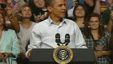 President Barack Obama speaks at a rally promoting health care reform, at the Target Center in Minneapolis, Minn., Saturday, Sept. 12, 2009. 