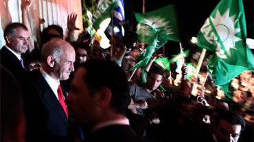 Greek Socialist leader George Papandreou 